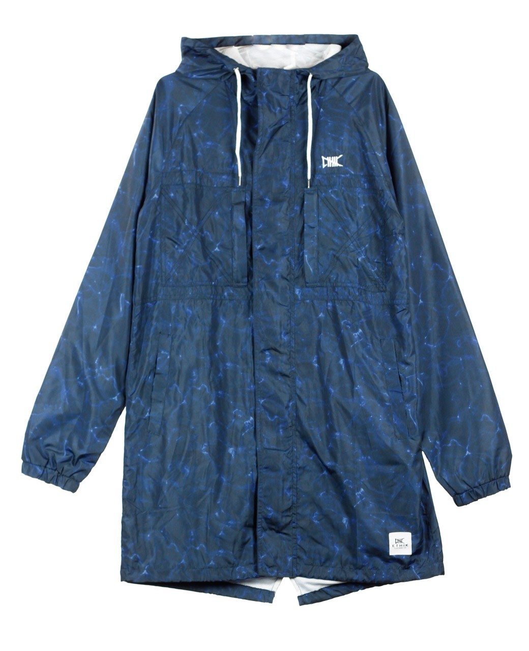 Ethik, Giaccone Lungo Uomo Outpost Parka, Water