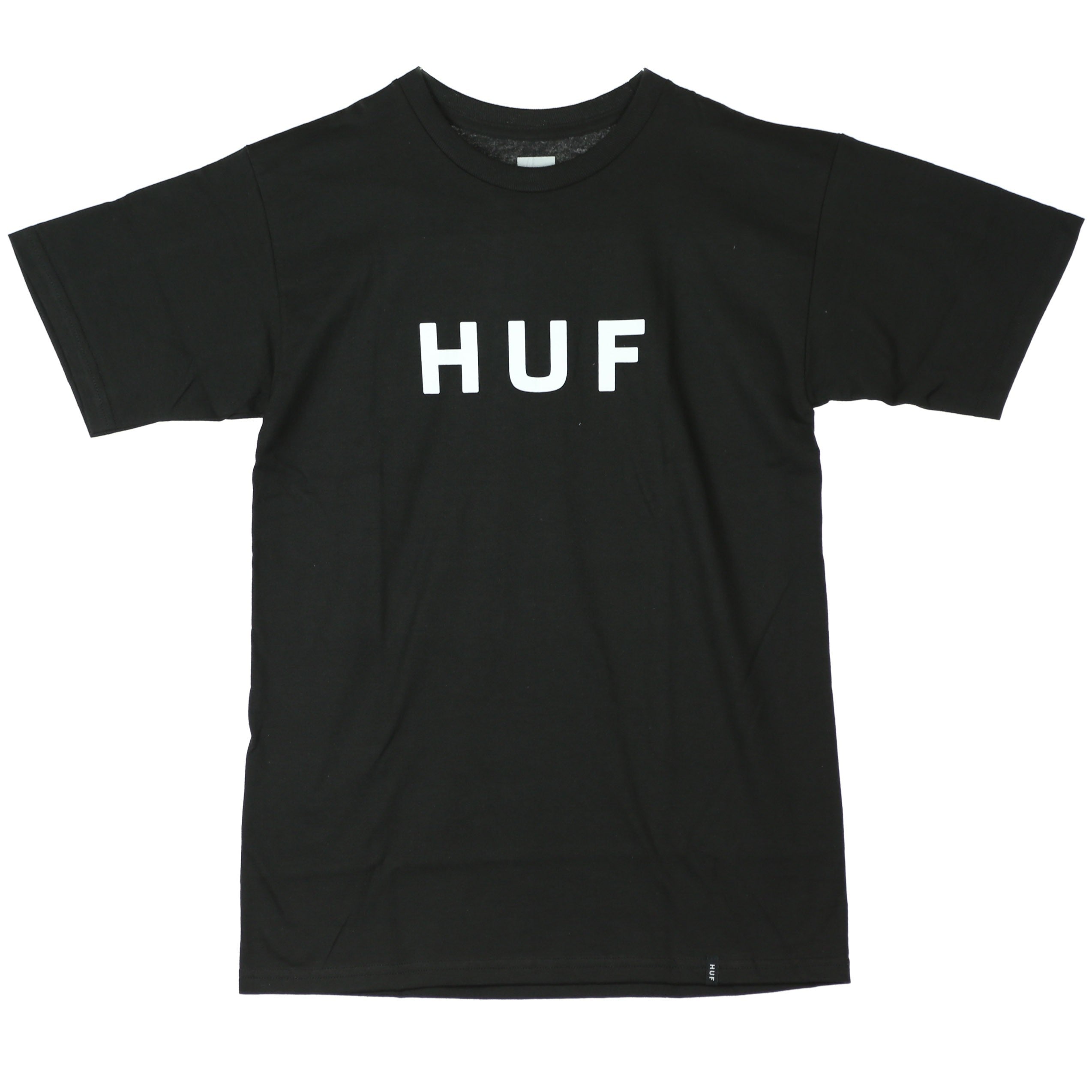 Huf, Maglietta Uomo Essentials Og Logo, Black/white