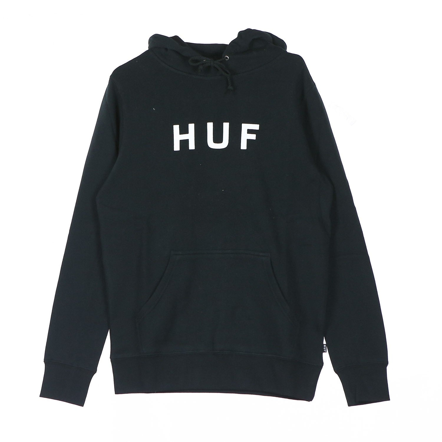 Huf, Felpa Cappuccio Uomo Essentials Og Logo, Black