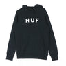 Huf, Felpa Cappuccio Uomo Essentials Og Logo, Black