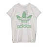 Adidas, Maglietta Donna Big Trefoil Tee, White/blush Green