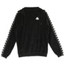 Kappa, Felpa Cappuccio Donna Authentic Asper, Black/white