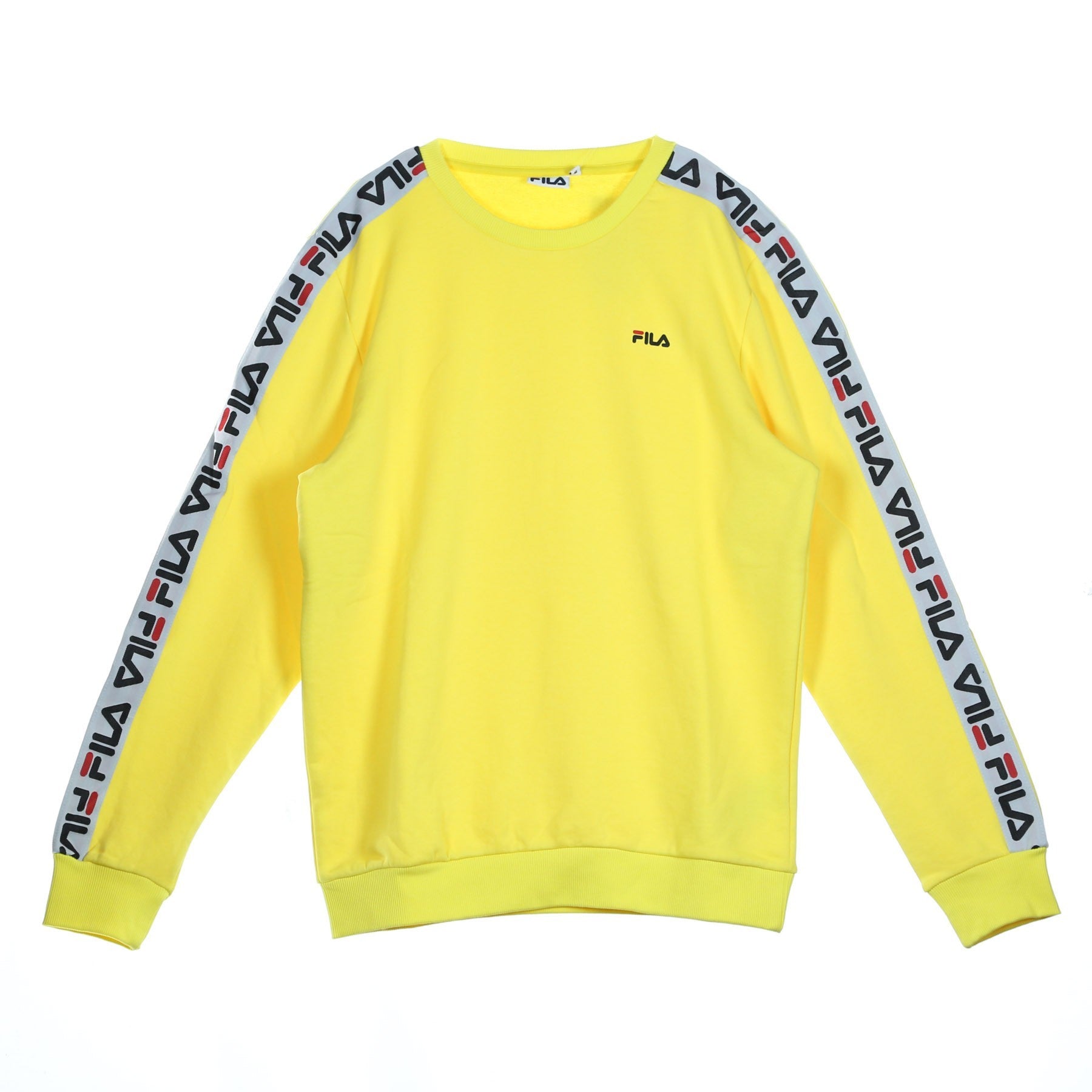 Fila, Felpa Leggera Girocollo Uomo Aren Crew, Dark Grey Melange