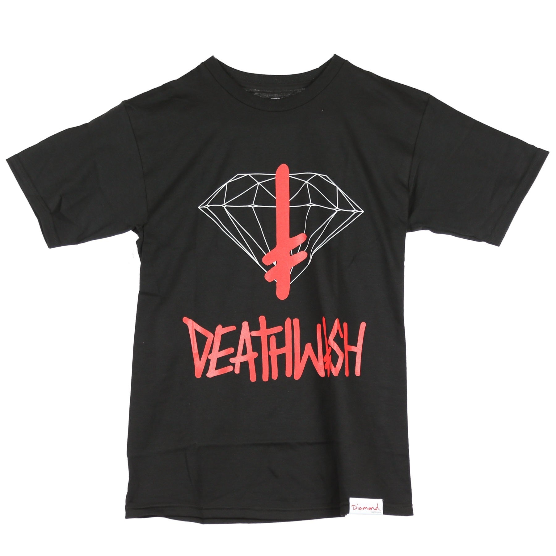 Diamond Supply, Maglietta Uomo Deathwish Sign, Black
