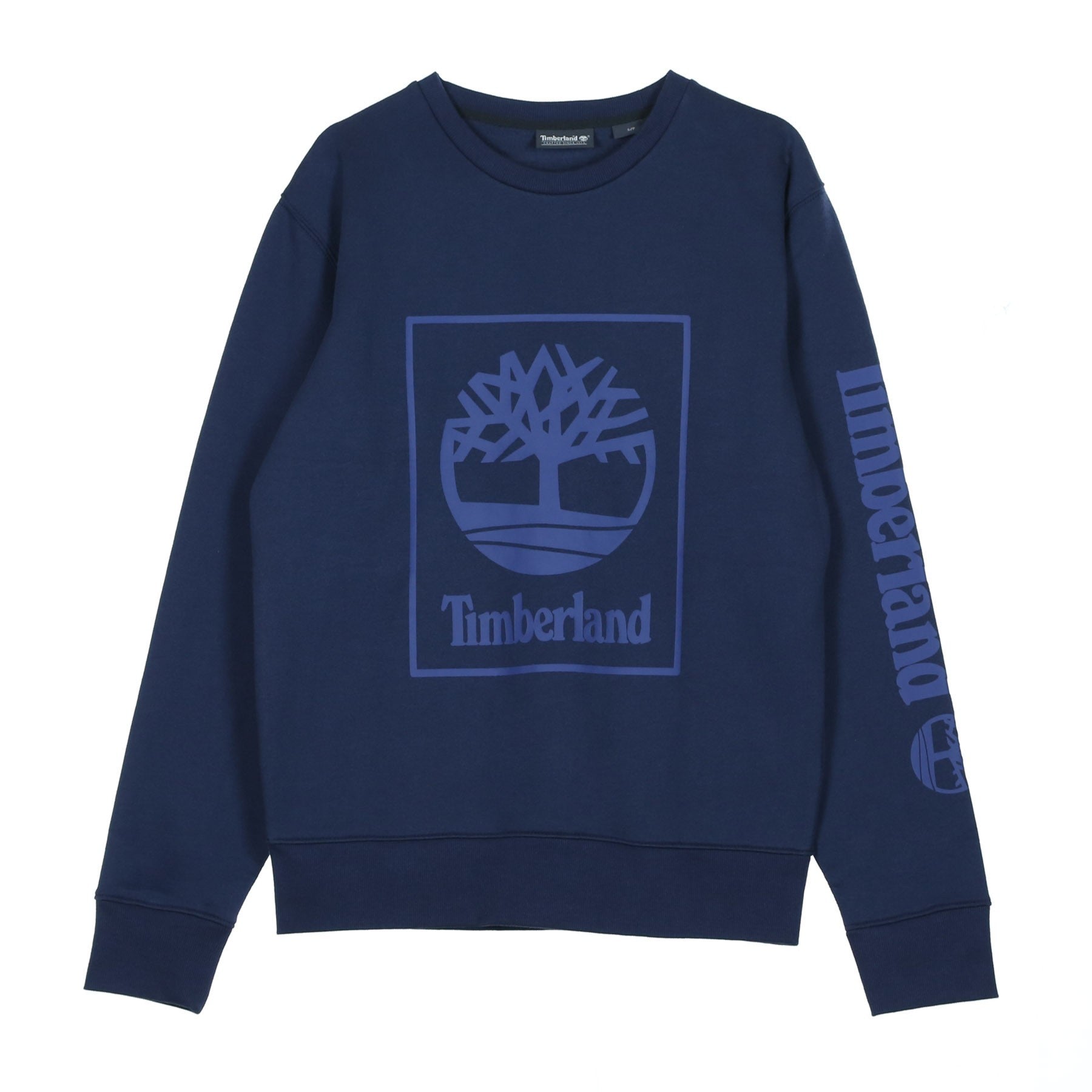 Timberland, Felpa Girocollo Uomo Crew Seasonal Tree, Black Iris