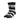 Huf, Men's Medium Stripe Logo Socks, Black