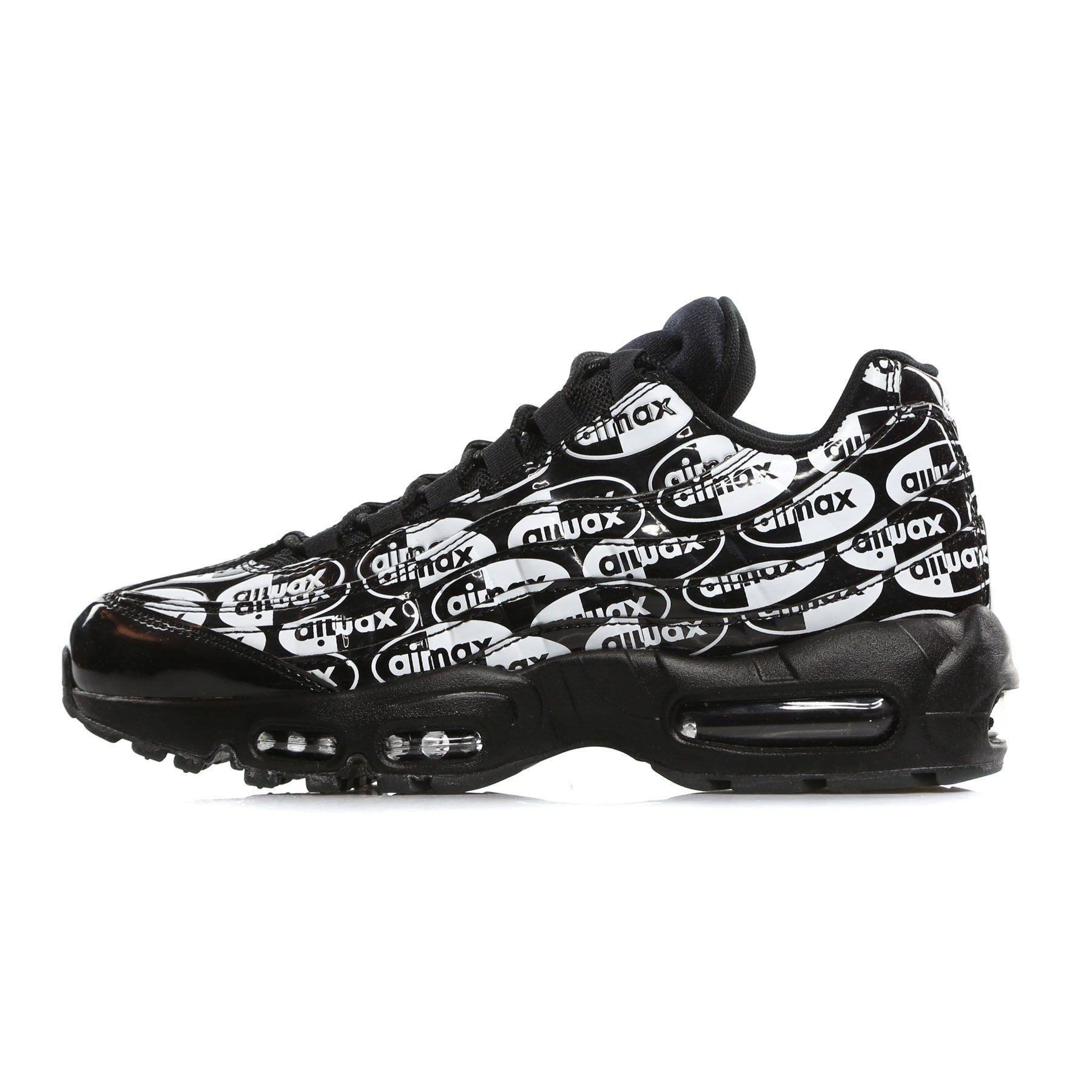 Nike, Scarpa Bassa Uomo Air Max 95 Prm, Black/black/white
