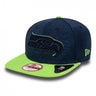 New Era, Cappellino Visiera Piatta Uomo Nfl Sports Jersey Seasea, Navy/lime