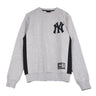 Majestic, Felpa Girocollo Uomo Bulba Chenille Chest Logo Crew Sweat Newyan, Grigio Melange