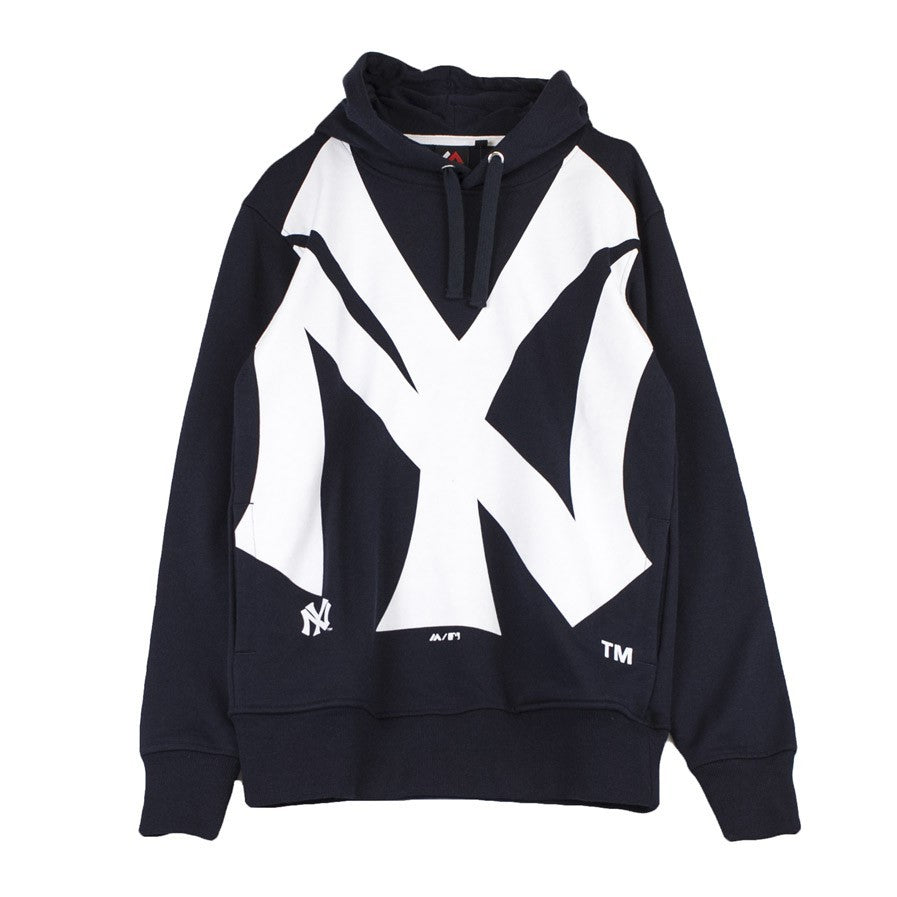Majestic, Felpa Cappuccio Uomo Bater Loopback Oth Hood Neyyan, Navy