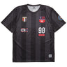 Ethik, Maglietta Uomo United Soccer Jersey, Nero/grigio