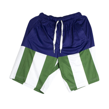 Ethik, Pantaloncino Tipo Basket Uomo Global Soccer Jerseys Short, Blu/ Verde
