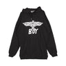 Boy London, Felpa Cappuccio Uomo Tape Eagle Hood, Black/white