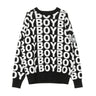 Boy London, Maglione Uomo Aver Jumper, Black/white