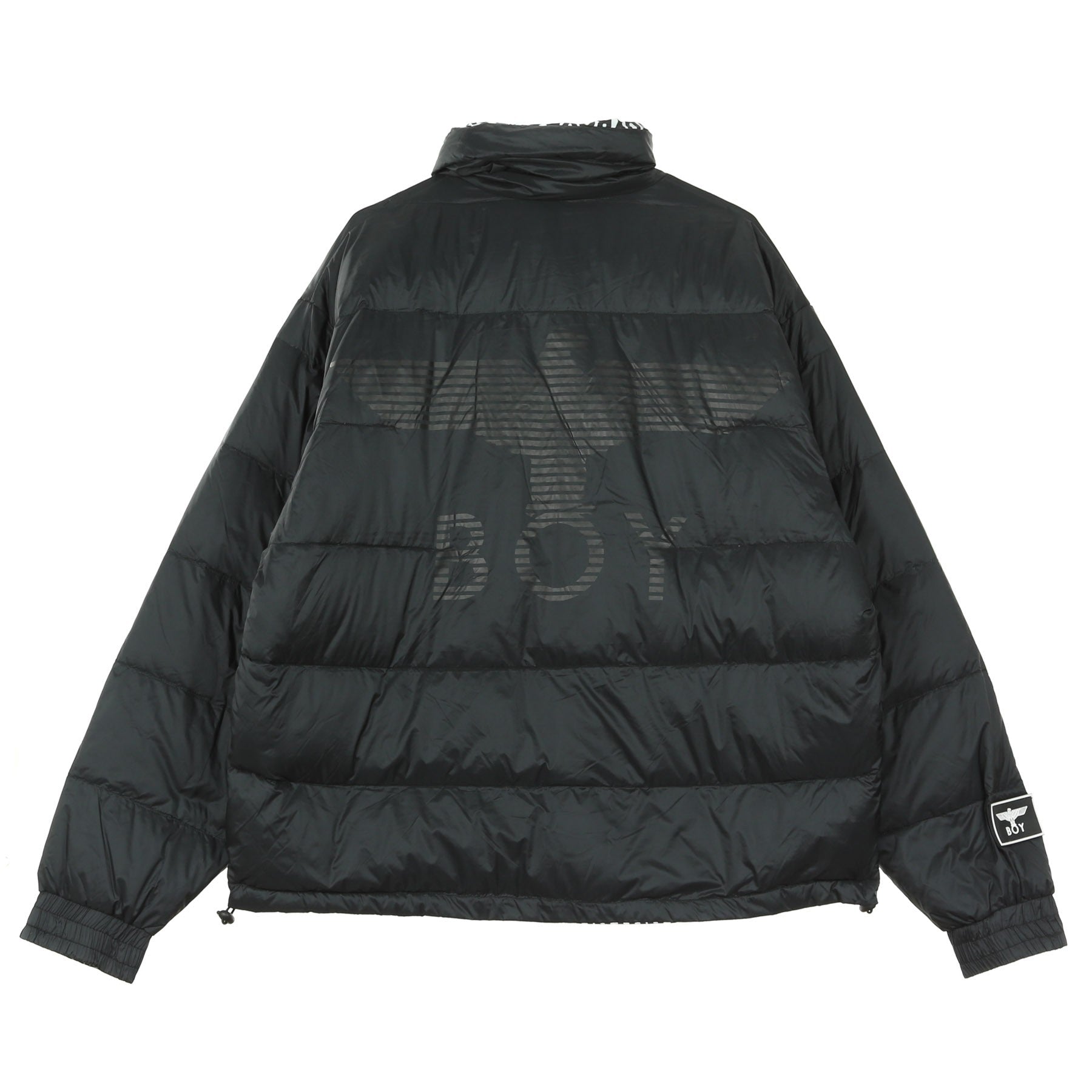 Boy London, Piumino Uomo Stripe Eagle Down Reversible, 