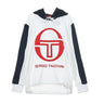 Sergio Tacchini, Felpa Cappuccio Uomo Image, White/navy