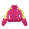 Kappa, Giubbotto Corto Donna Banda 10 Alyson, Red Cerise/white/gold