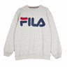 Fila, Felpa Girocollo Uomo Classic Logo Sweat, Light Grey Melange
