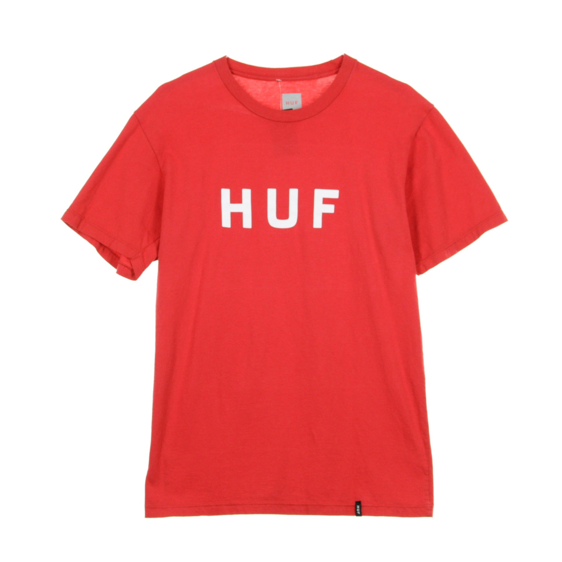 Huf, Maglietta Uomo Essentials Og Logo, Scarlet/white