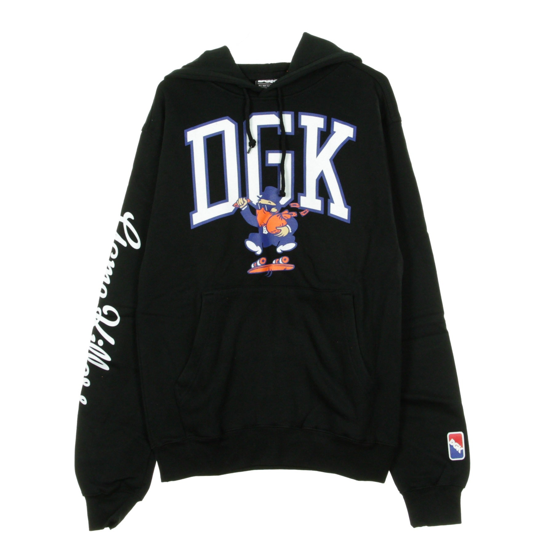 Dgk, Felpa Cappuccio Uomo Game Killers, Black