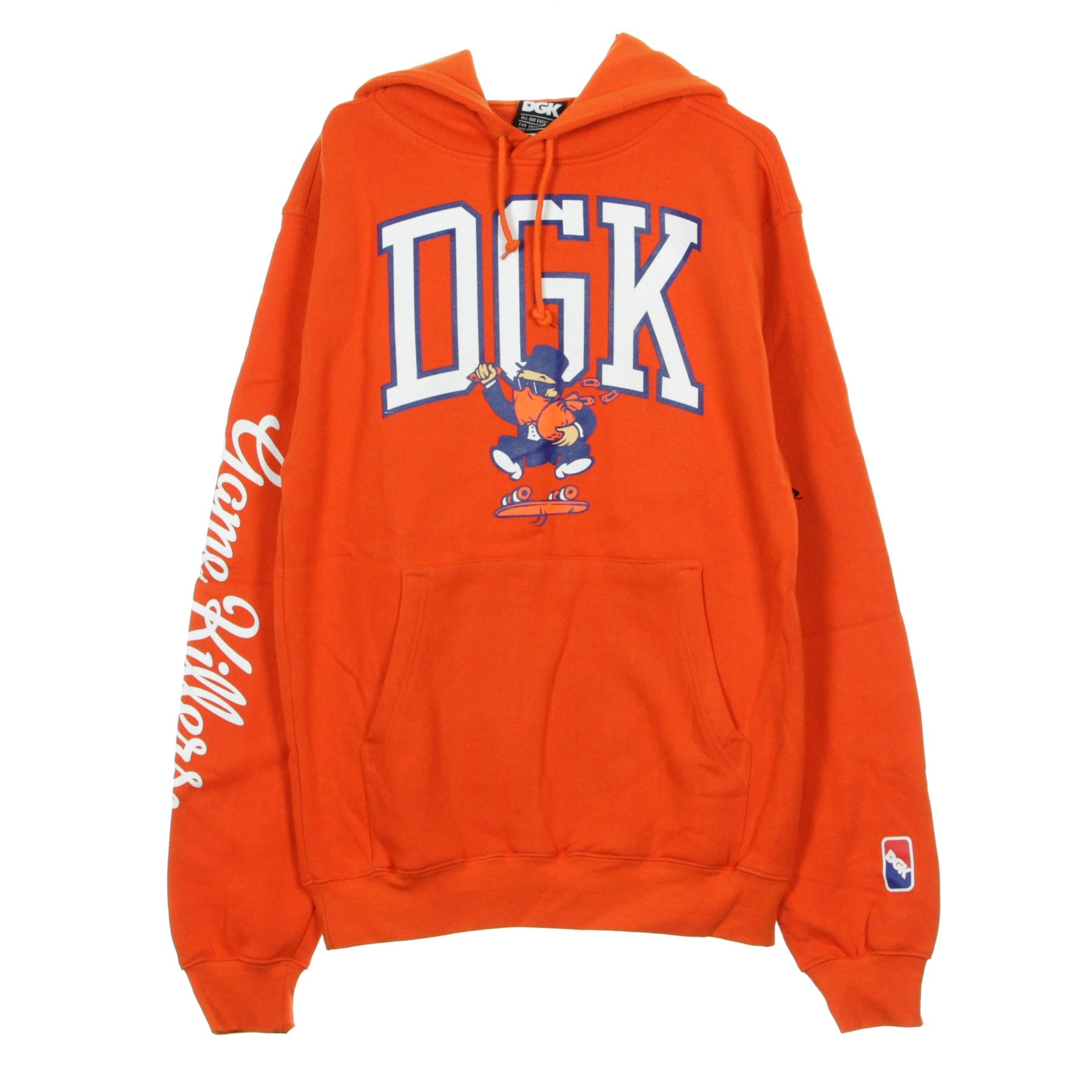 Dgk, Felpa Cappuccio Uomo Game Killers, Orange