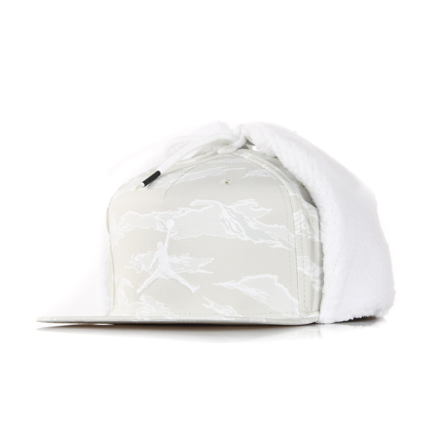 Jordan Pro Shield Men's Flat Visor Cap Light Bone/white