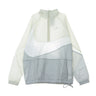 Nike, Giacca A Vento Infilabile Uomo Vw Swoosh Wvn Hlfzip Jkt, Wolf Grey/white/light Bone/white