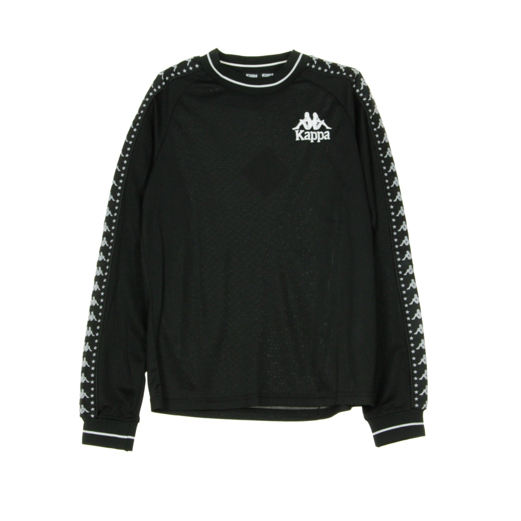 Kappa, Maglietta Manica Lunga Uomo Authentic Aneat, Black/white