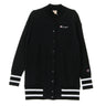 Champion, Giubbotto Bomber Lungo Donna Gbomber Reverse Weave, Black
