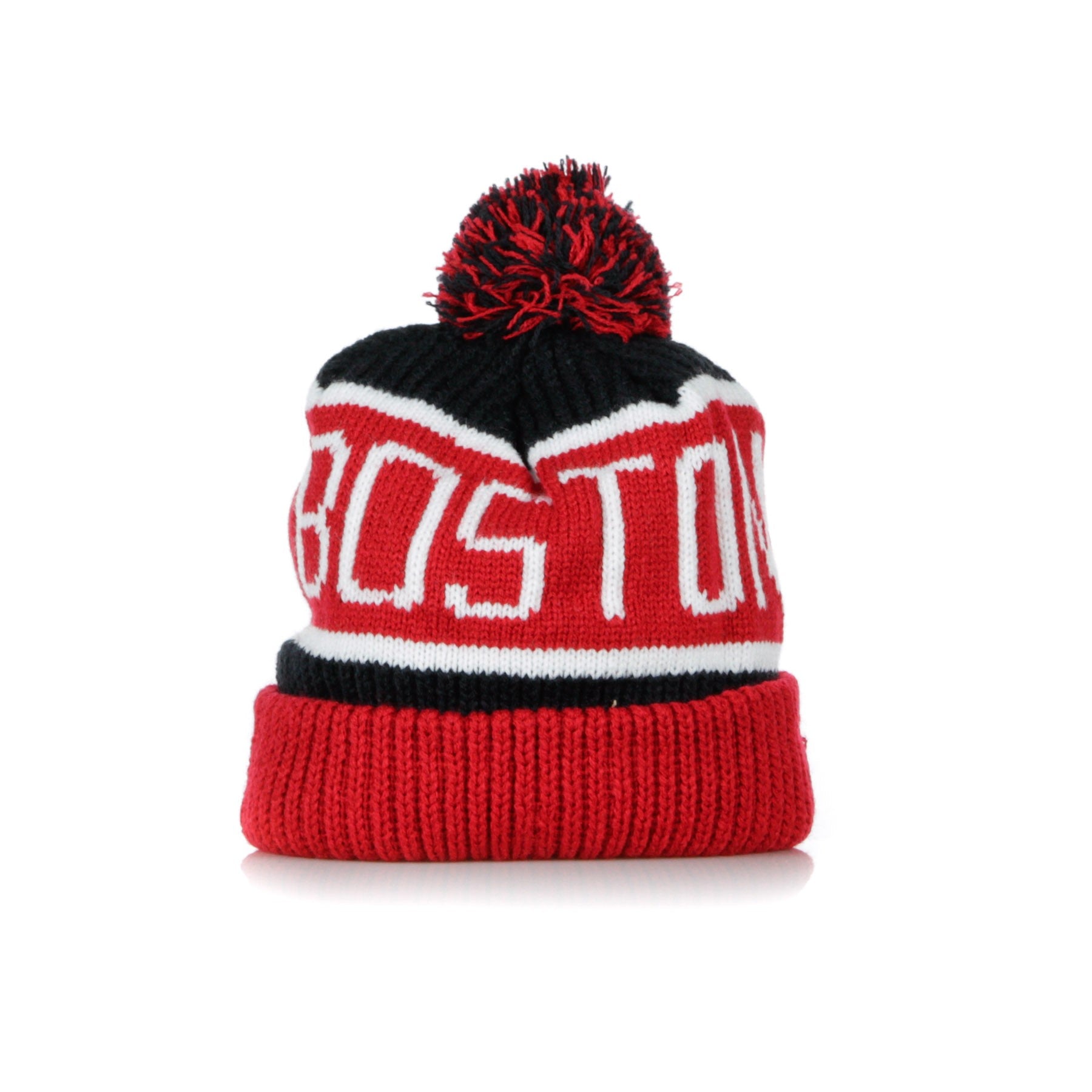 47 Brand, Cappello Pom Pom Uomo Calgary Cuff Knit Bosred, 
