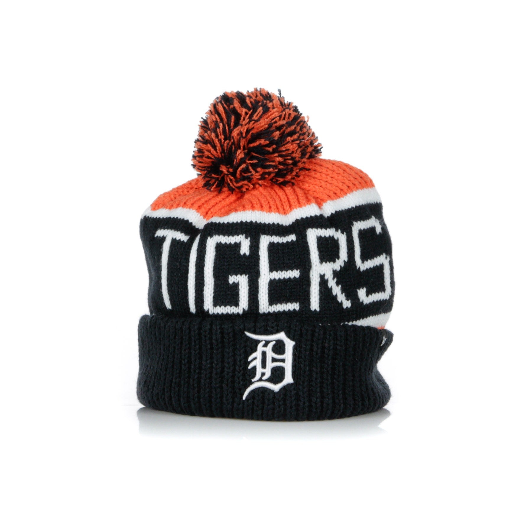 47 Brand, Cappello Pom Pom Uomo Calgary Cuff Knit Dettig, Original Team Colors