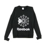 Reebok, Felpa Girocollo Donna Cl Ft Big Logo, Black