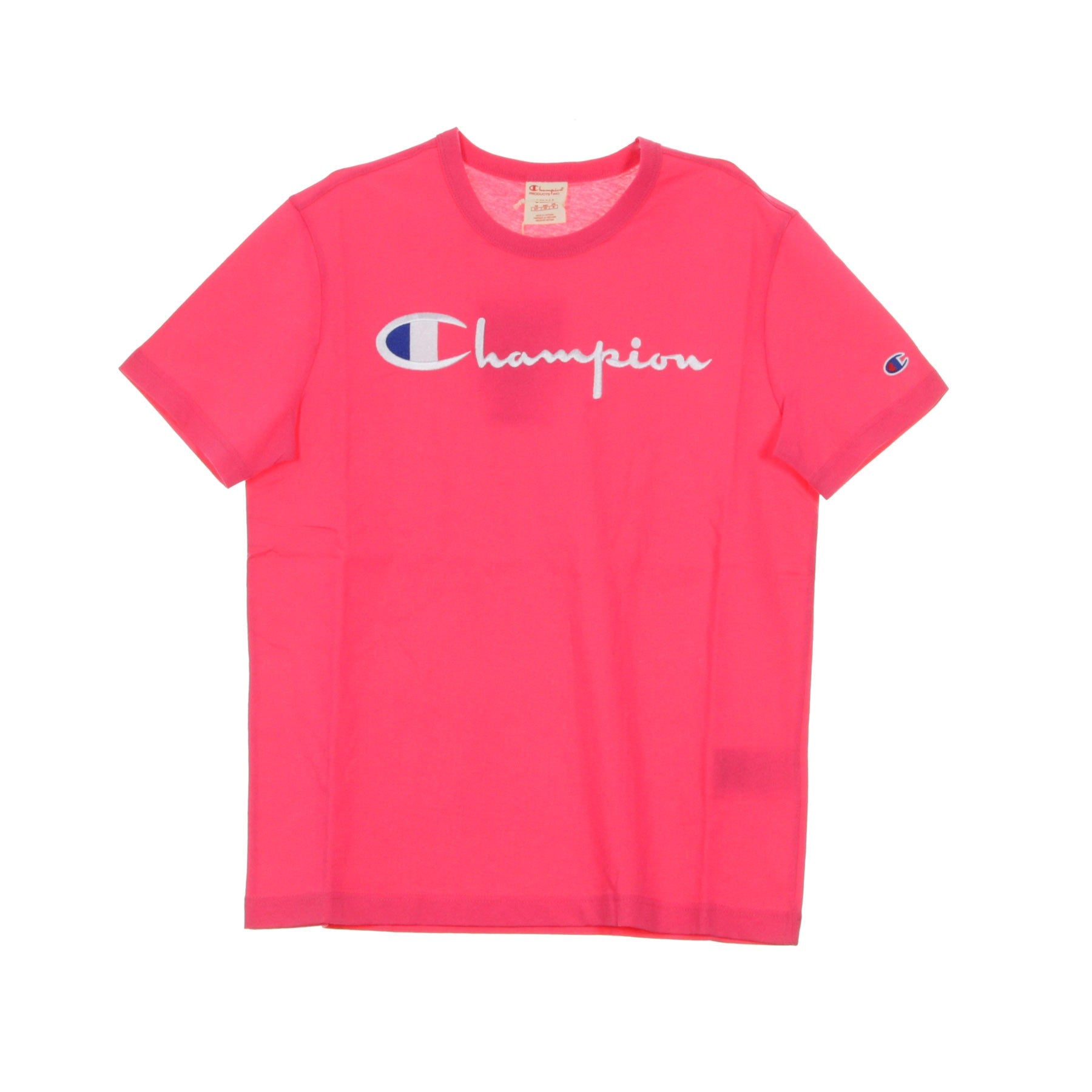Champion, Maglietta Uomo Crewneck Tee, Azalea