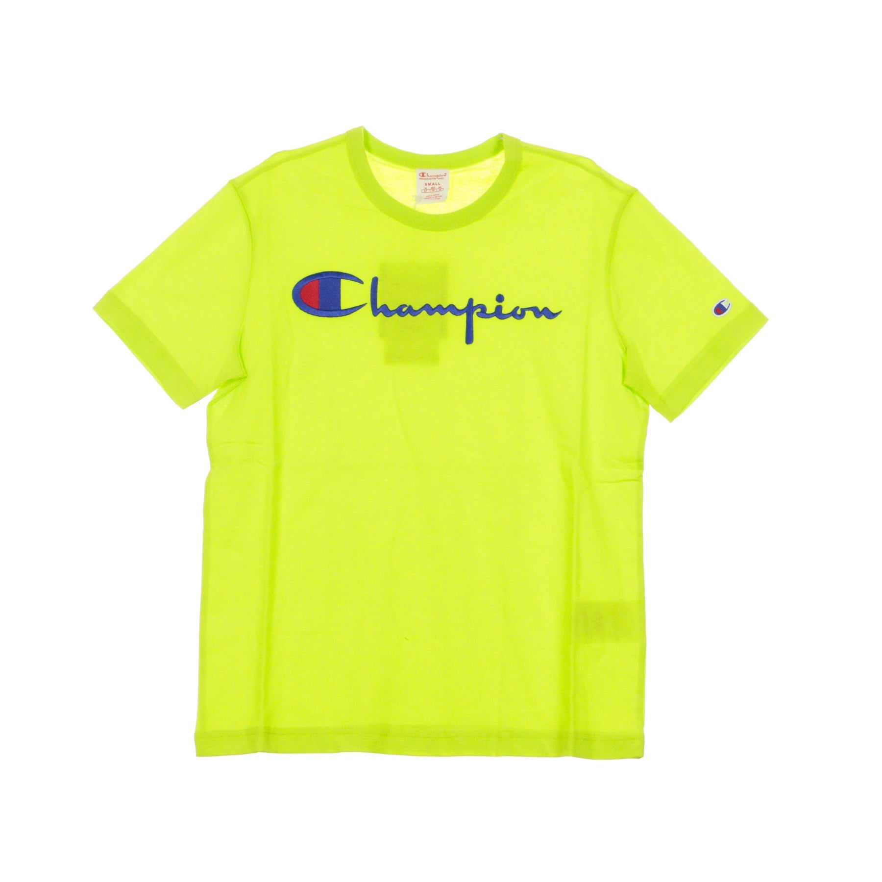 Champion, Maglietta Uomo Crewneck Tee, Fluo Green