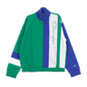 Champion, Giacca A Vento Uomo Full Zip Top, Green/blue/white