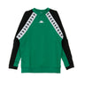 Kappa, Felpa Girocollo Uomo Authentic Barmis, Green/black/white