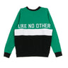 Kappa, Felpa Girocollo Uomo Authentic Bethek, Green/black/white