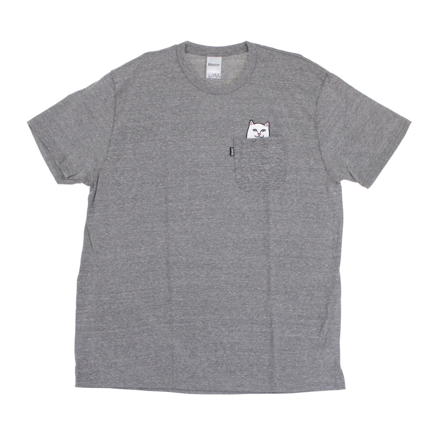 Maglietta Uomo Lord Nermal Pocket Tee Heather Grey