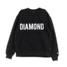 Diamond Supply, Felpa Girocollo Uomo Quilted Crewneck, Black