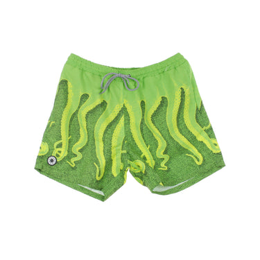 Octopus, Costume Pantaloncino Uomo Cnc Swim Trunks, Kiwi/lime