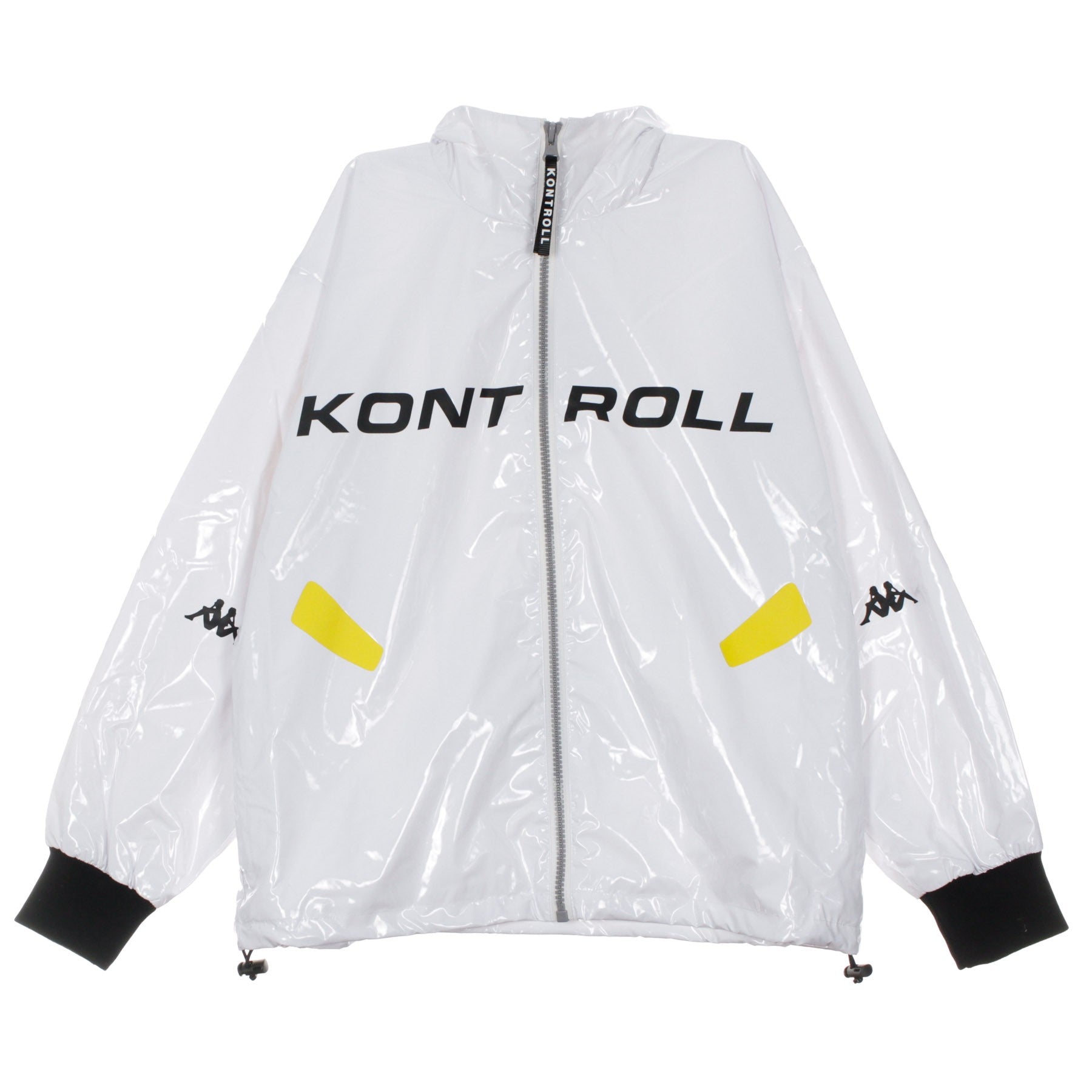 Kappa Kontroll, Giacca A Vento Uomo Light Windbreaker, White/yellow/black
