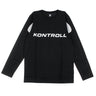 Kappa Kontroll, Maglietta Manica Lunga Uomo Kontroll Tee L/s Omini, Black/grey Silver