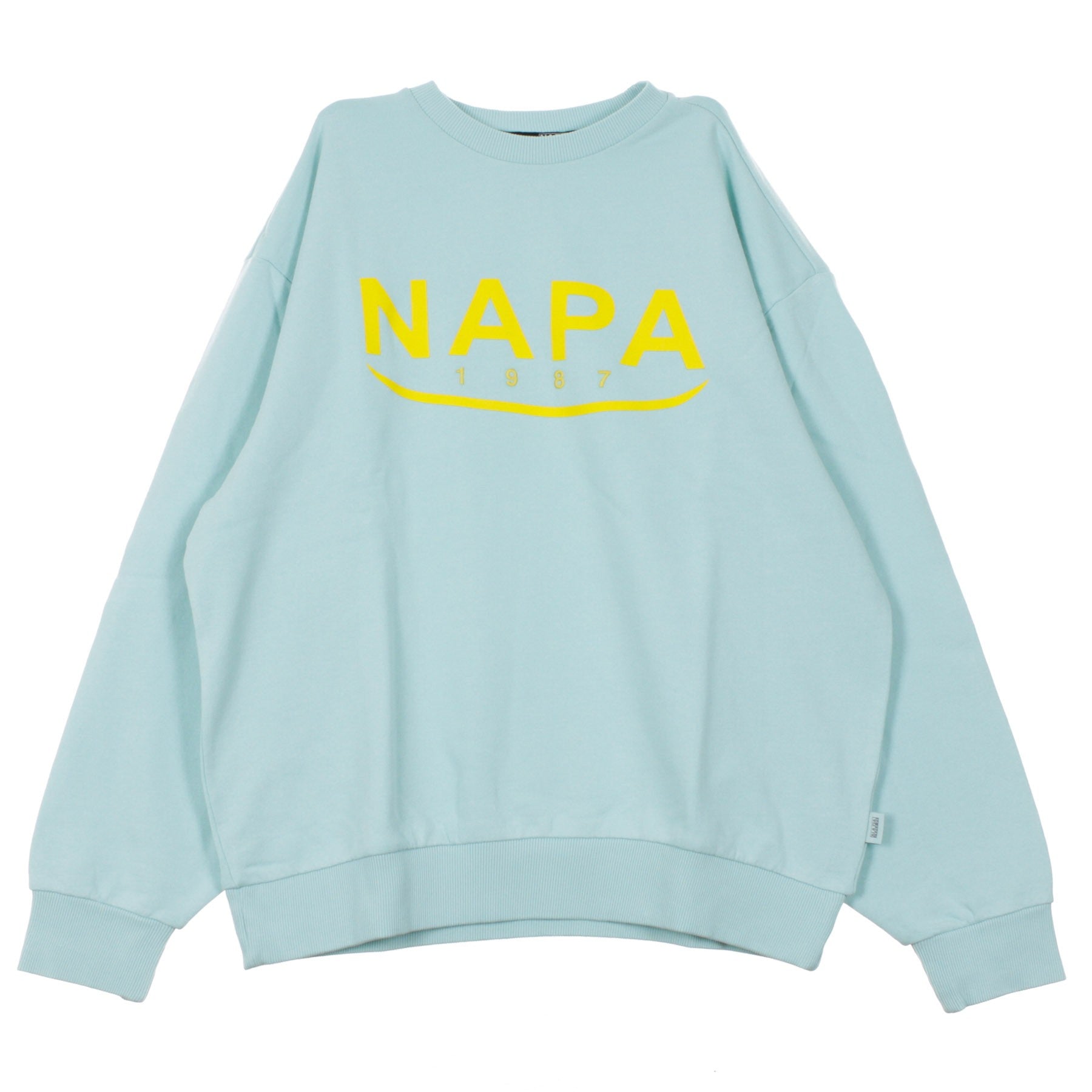 Napa Silver, Felpa Girocollo Uomo B-arosa Crew Sweat, Light Blue