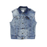 Tpatch, Giubbotto Jeans Uomo Microfono Sleeveless, Denim