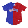 Mitchell & Ness, Casacca Bottoni Uomo Split Mesh Button Front Phi76e, Original Team Colors