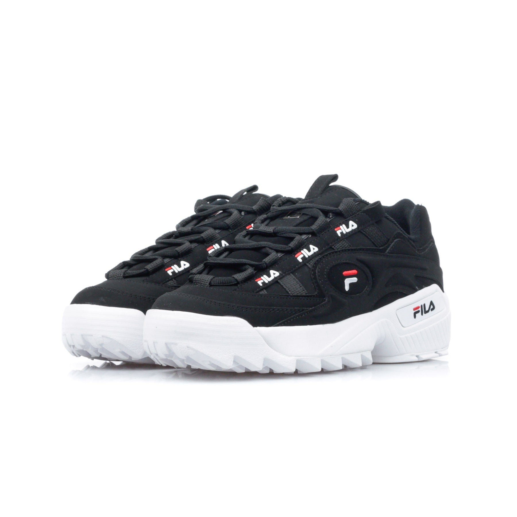 D-formation Men's Low Shoe Black/white/fila Red