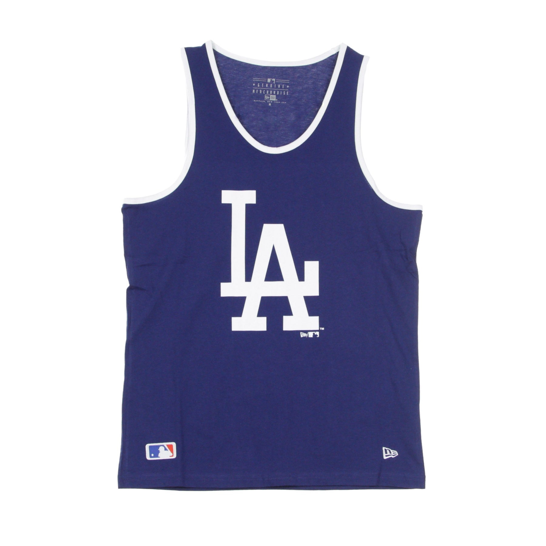 New Era, Canotta Uomo Mlb Logo Tank Losdod, Dark Royal/white