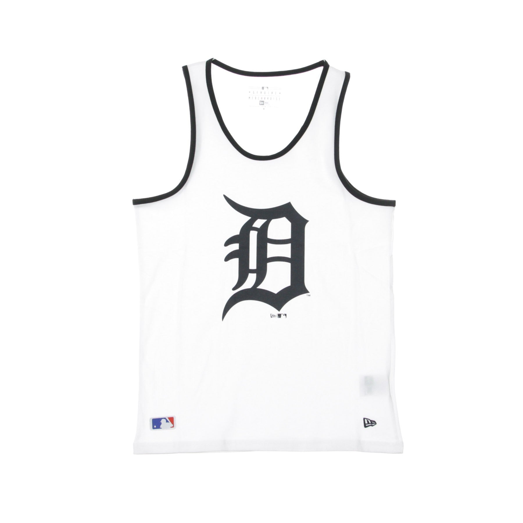 New Era, Canotta Uomo Mlb Logo Tank Dettig, White/navy