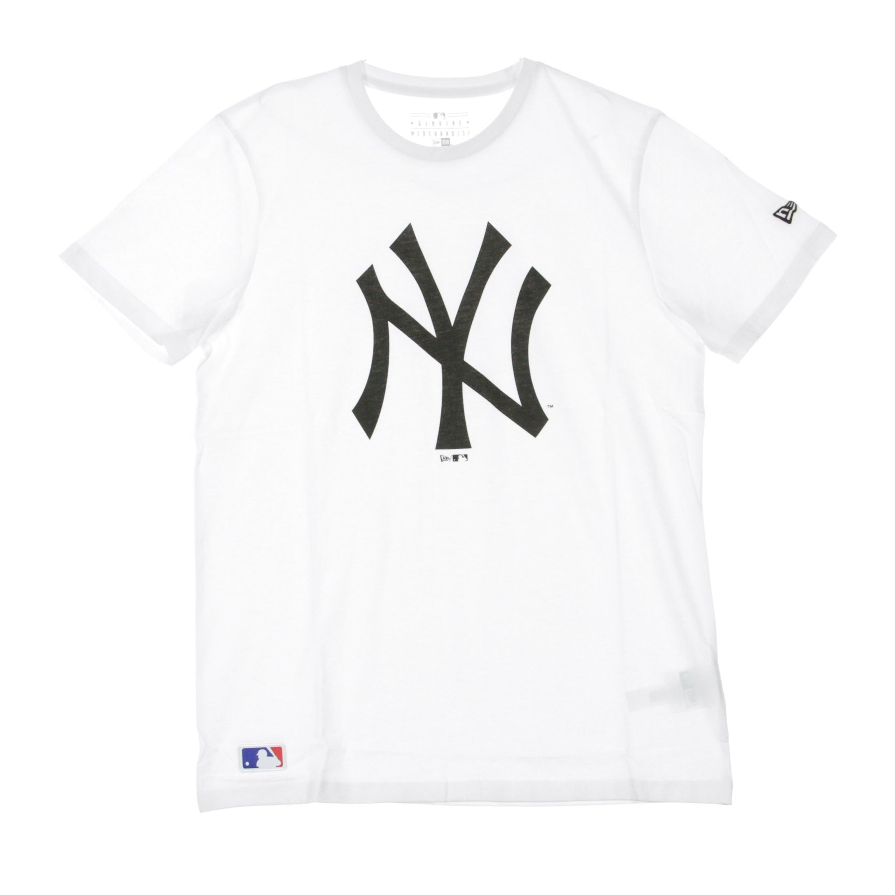 New Era, Maglietta Uomo Mlb Team Logo Tee Neyyan, White/black