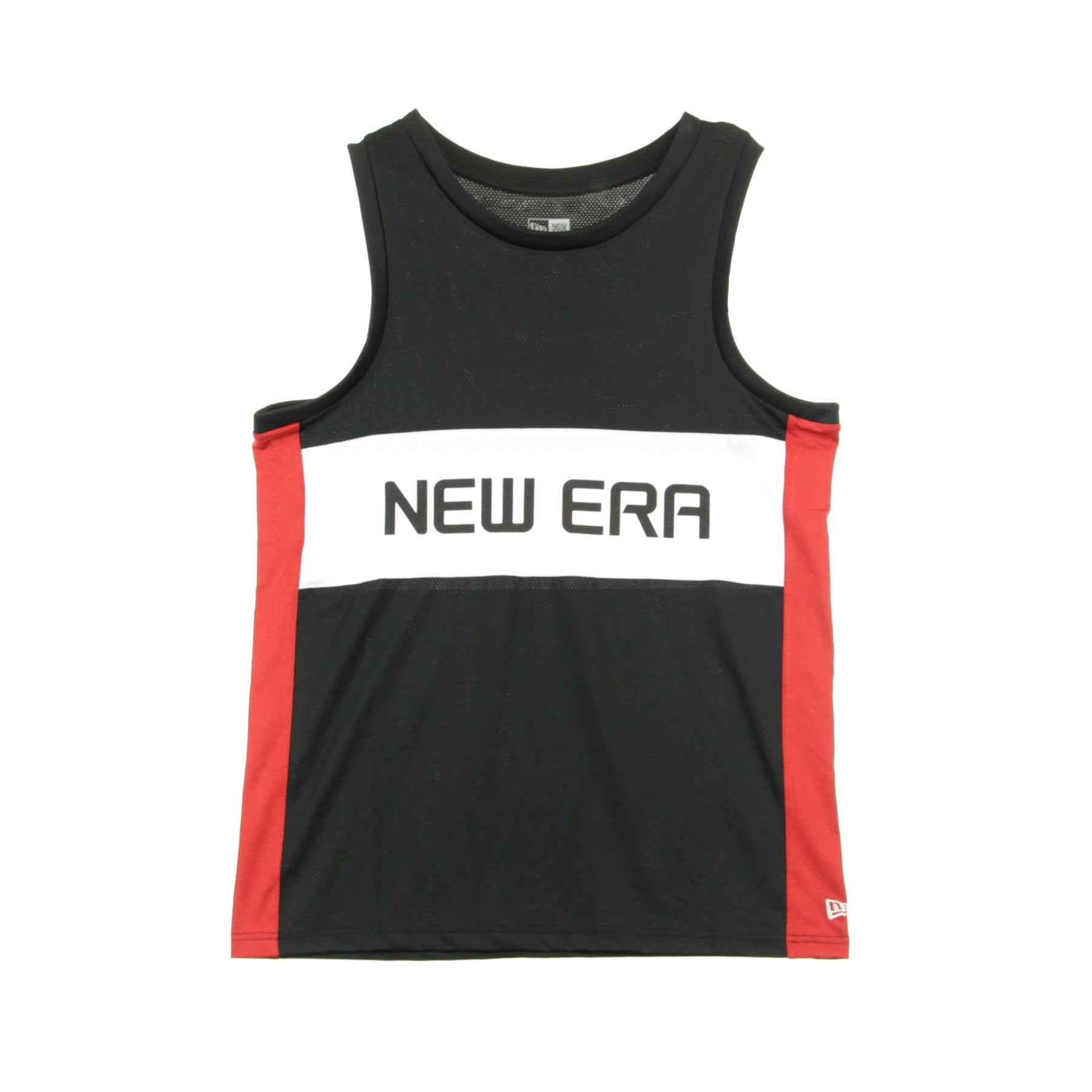 New Era, Canotta Tipo Basket Uomo Ne Contemporary Tank Newera, Black/white/scarlet